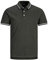 Jack & Jones Herren Slim Fit Polo Shirt JJEPAULOS Uni Sommer Hemd Kragen Kurz Arm Basic Pique Cotton, Farben:Dunkelgrün, Größe:XS