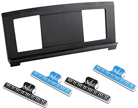 Noir 500092794 Pupitre compatible avec de nombreux modèles clavier, support clavier 4 partitions