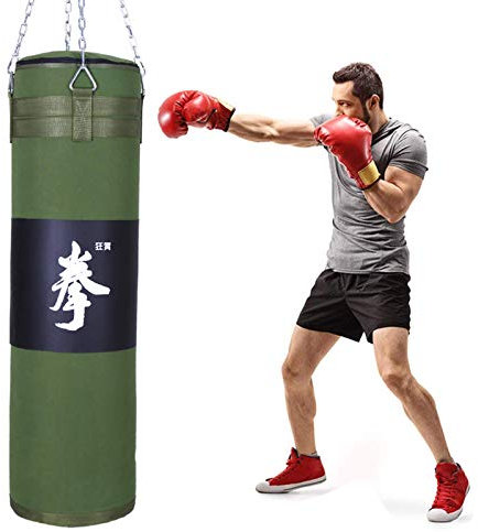 Wasserdichter, mit Segeltuch gefüllter Boxsack, Sandsäcke mit hängender Kette, Outdoor, groß, Erwachsene, Boxen, schwere Trainingstasche, zum Training, Fitness, Kickboxen, Muay Thai, Karate (Größe:
