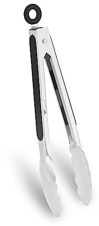 Pinze da cucina in acciaio inox, per la cucina, per cucinare, 27 cm e 10 pollici, set da pinze da cucina (10 pollici (27 cm)