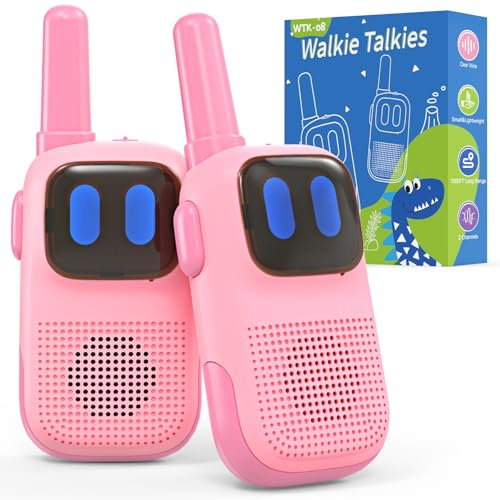 Holiky Walkie Talkies for Kids, 2 Channel Two Way Radio Toys for Ages 3-12