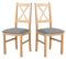 LeafDesign Esszimmerstühle Holz - Esszimmerstuhl 120 kg - Stuhl Buche Massiv - Stühle Esszimmer 2er Set - Holzstuhl - Esstischstühle - Küchenstühle 2er Set - Sonoma