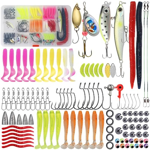 10 Stück Twist Spoons Forelle UV-Aktiv 3g Forellenköder Angeln Köder (114pcs)