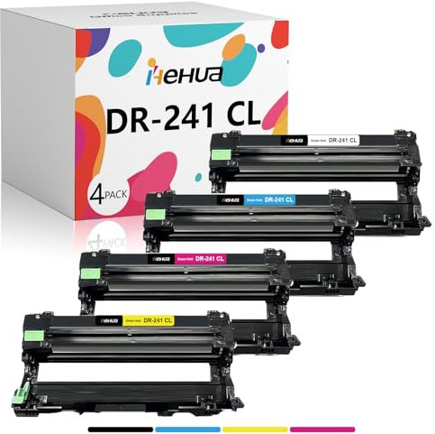 hehua DR-241CL Drucker Bildtrommeln DR 241CL Kompatibel für Brother DR-241CL Bildtrommeln für Brother MFC-9332CDW MFC-9142CDN DCP-9022CDW HL-3150CDW HL-3140CW HL-3142CW HL-3152CDW (4 Pack)