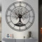TOHOOYO Große Baum des Lebens Uhr Metall Schwarz Wanduhr Große Wanduhr Home Decor Wohnzimmer Wanduhren mit Zahlen Stille Mid-Century Uhr Moderne Familie Baum Uhr Wand 24 Zoll Sommer