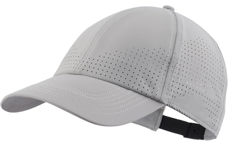Home Prefer UPF50+ Water Repellent Quick Dry Sun Hat Outdoor Sports Running Golf Baseball Cap for Men Women Light Grey Medium