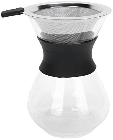 goodstumbler Verter sobre la cafetera Set: Juego de cafeteras de goteo reutilizables con filtro de acero inoxidable para verter sobre el café Dripper (400 ml)