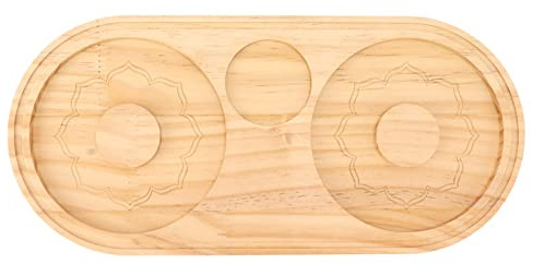 WGFOIP Salt Rimmer Vattentät Pine Wood Cocktail Tool för Glas Margarita, Köksdekor Present (A)