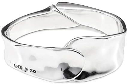 Uno de 50 Bracciale rigido lega metallica placcata in argento sterling