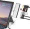 Microsoft Surface Pro 7 USB C Hub Docking Station, 6-in-2 Aluminium Surface Pro 7 USB Hub mit 4K HDMI, Type C Port, 2 x USB 3.0-Ports, SD/TF Kartenleser für die Surface Pro 7(2019)