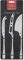 Windsor Carded 3-Piece Cheese Knife Set, 18/0 Stainless Steel, Black