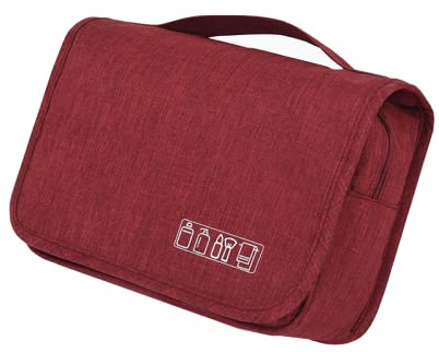 Reise-Kulturbeutel Kosmetiktasche, rot, SIMPLE