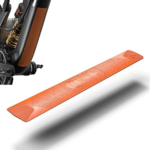 Carkio Protector de marco de bicicleta, 3M MTB, tubo extraíble para bicicleta, cinta adhesiva antiarañazos para la mayoría de marcos de bicicleta (serpiente naranja)