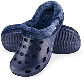 ESTRO Chaussons Femme Hiver Chaud - Sabot Fourré Homme Sabot Jardin Fourre Chaussons Homme Hiver Chaud A01