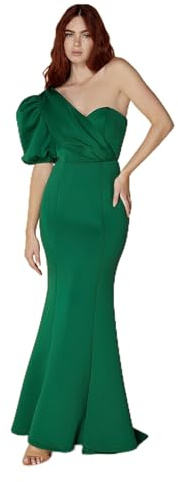 Jarlo London dam Genevieve One Shoulder Scuba Maxi Klänning Klänning