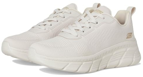 Skechers Bobs Sport B Flex Flying Hi Sneaker Donna, Bianco Sporco, 40.5 EU