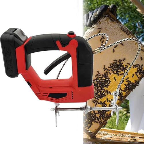 BäRbar Bee Shaking Machine Laddbar Bee Hive Nest Ram Shaking Machine Bee Hive Shaker, 4 Hastigheter,Red