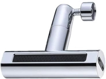 360° 3 in 1 prolunga per rubinetto, rubinetto da cucina estraibile, a bassa pressione con doccetta estraibile, in acciaio inox, 2 tipi di getti | TORRENTIA