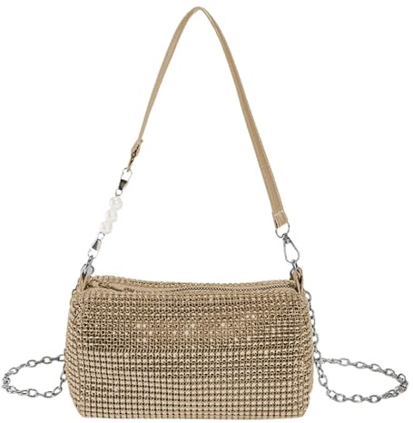Bolso De Mano Para Mujer De Fiesta Con Brillantes y Diamantes, Clutch Con Cristales, Bandolera De Noche