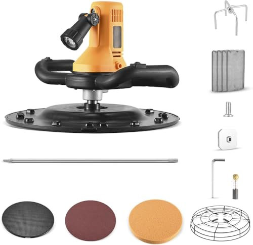 MINENICE Máquina de alisar la pared de la paleta del cemento del cemento y cuatro cuchillas de piso eléctricas Lijadora de pared