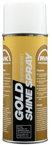 RVK Gold Gloss Spray – Spray Paint Gold – DIY Gold Paint Spray 400 ml Spray Can – Paint Spray for Plastic, Wood and Metal