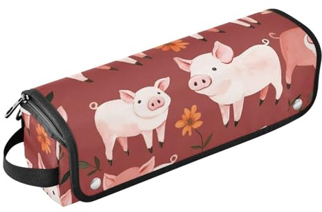 Sac de voyage pour outils de cheveux pour femme et tapis résistant à la chaleur avec étui de transport à fermeture éclair pour fer à friser plat, organiseur étanche pour fers plats, lisseurs, fers à