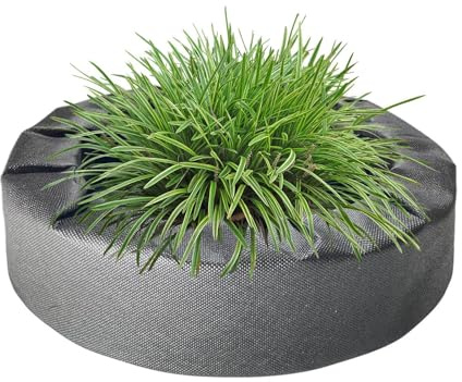 Generisch Schwimmende Pflanzinsel, Schwimmender Pflanzkorb, Teich Pflanzinsel, Stoff, Ø 18/27 cm, Für Hydrokultur Und Wasserpflanzen, Verbessert Wasserqualität, Stabil, Gartendeko Für Teich