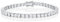 Diamond Treats 925 Sterling Silber Tennisarmbänder für Damen und Mädchen, 17.8 cm Silber-Armband mit funkelnden 4 mm weißen Zirkonia Steinen, Sterling Silber Schmuck Geschenke für Frauen