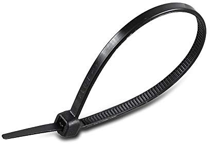 V-TAC 100 bridas de cables de 4,5 mm de ancho para atar cables, electricista, hogar, oficina, bricolaje, (4,5 x 300 mm, negro) 11174