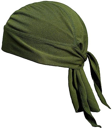 VIAUMBR Piratentuch Bandana Cap Durag Fahrrad Kopfbedeckung Motorrad Kopftuch unter Fahrradhelm Piraten Tuch Pirat Sommer Olive