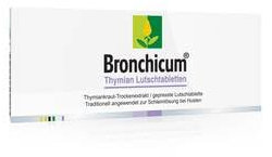 Bronchicum Thymian Lutschtabletten | Zur Schleimlösung bei Husten und zur Beruhigung der gereizten Bronchien | 20 Stück