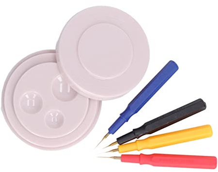 Kunststoff Uhrenreparaturset, Professionelles Kunststoff Uhrenöler Set, Uhrenreinigungswerkzeug, Einfache Bedienung und Anleitung Zum Entfernen von Armbandgliedern, Kettenuhren, Armbandsets