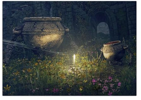 Displate Elden Ring Metal Poster Magnetische Befestigung Offiziell Lizenziert Bilder Lands Between - Pot Boys Poster 32x45cm