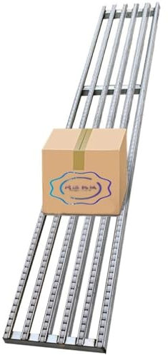 XILYZMO Servantes À Rouleau, Pliage Transport Convoyeur, Colocalisable sans Moteur Roues Table du Convoyeur, Cadre Métallique Indéformable Poulie Déchargement pour Cartons (Couleur : A, Taille : 50X