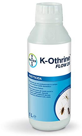 Bayer - K-Othrine Flow 25, insetticida concentrato contro insetti striscianti e mosche, 1 L