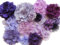 YYCRAFT - 15 fiori per capelli in chiffon viola e lavanda, per bambine, per decorazioni per feste (5-11,4 cm)