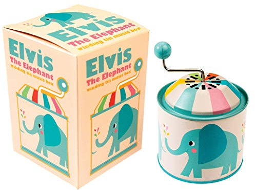 Rex London Children's Music Box - Choice of Design (Elvis The Elephant)