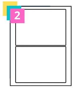 9Cube | Universella vita etiketter A4-ark | klibbiga, självhäftande, utskrivbara med bläckstråleskrivare, laser och kopiatorer | adressetiketter | fraktetiketter (25)