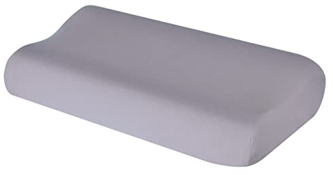 Theonoi Funda de cojín para cojín cervical de algodón, para tamaños de 35 x 60 a 45 x 75 cm (gris claro 105)