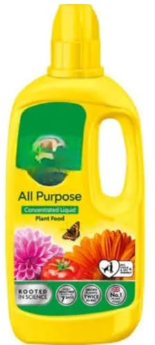 Liquid Plant Food 800ml - All Purpose concentrated Liquid Plant Food with a Thank you Sticker - Suitable for Indoors & Outdoor Planting