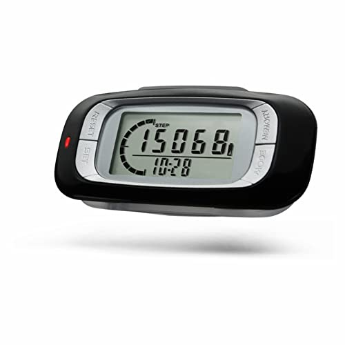 ThreeH Podómetro 3D con Clip para Caminar Contador de Pasos y Calorías para Hombres Mujeres Niños Pantalla Grande Actividades al Aire Libre Fitness Tracker sin Smartphone