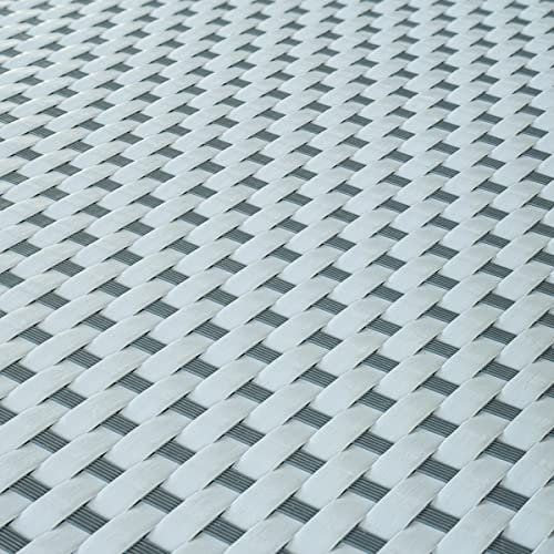 Sellon24® Revestimiento de balcón de ratán sintético para balcón, terraza, jardín (17,99 €/m2) (RD22 gris oscuro y claro, 120)