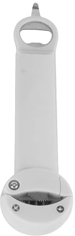 LEEZAD Multifunktionell Flasköppnare, Silikonhandtag Avstämbar Indragbar Burköppnare 3 I 1 Lockskruv, Lättöppnad för Kvinnor, Barn, Seniorer (Beige)