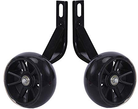 Stödhjul för cykel,Träningshjul för cykel, Cykelstabilisatorer, Stabilisatorer for vuxna, Hjälphjul for barncykel, Cykelträningshjul for barn, Stabilisatorer (Color : Black, Size : 12in)