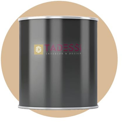 TADESSI Wall Select Wandfarbe Beige - Vanillebeige - abwaschbare Innenfarbe matt - Dispersionsfarbe - Geruchsarm und Lösemittelfrei - 2.5 Liter Gebinde