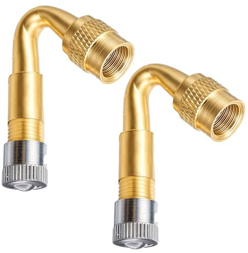 Bremorou 2 pezzi di prolunga per valvola pneumatico, prolunga per valvola, per auto, moto, bicicletta, scooter