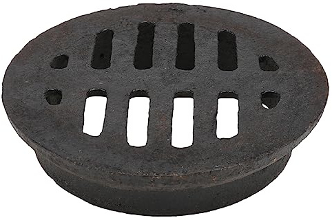 FIXOSHEE Cast Iron Embedded Floor Drain Cover for Domestic Floor Drain and Garden Drainage Systems Heavy Load Bearing Suitable for Basement and