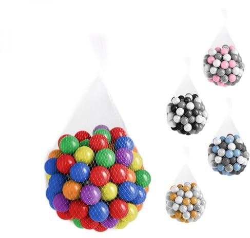 Monsieur Bébé - Sac de 100 balles de Jeu ou de Piscine 5,5 cm - Plusieurs modèles