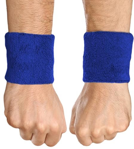 Tough Headwear Bracelet Homme Enfant Sport - Bande Poignet Musculation Anti Transpiration pour Basketball Tennis - Bandeau Eponge Accessoires pour Fitness et Musculation