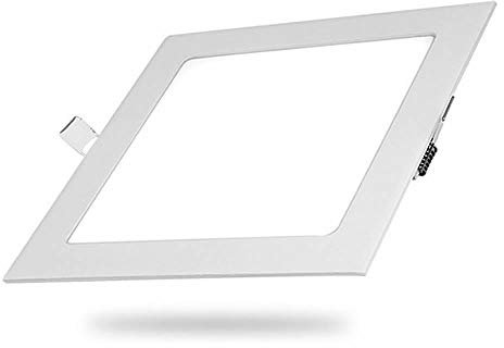 Hometric LED Panel Light Square LED Recessed Flush Mount Ceiling Lamp Flat Panel Down Light Ultra Slim Lamp Cool White 6500K 170mm 12W